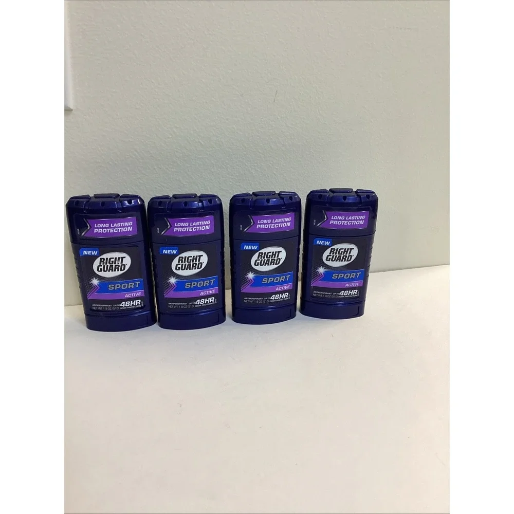 Right Guard Sport Active 48 HR Solid Anti-Perspirant Deodorant 2.6oz LOT of (4)